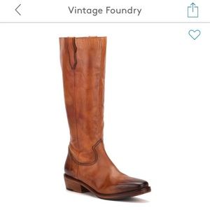 Vintage Foundry Loren Tall Leather Boot